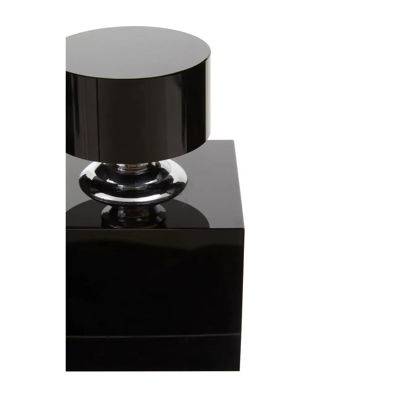 Black Crystal Square Perfume Bottle - Small