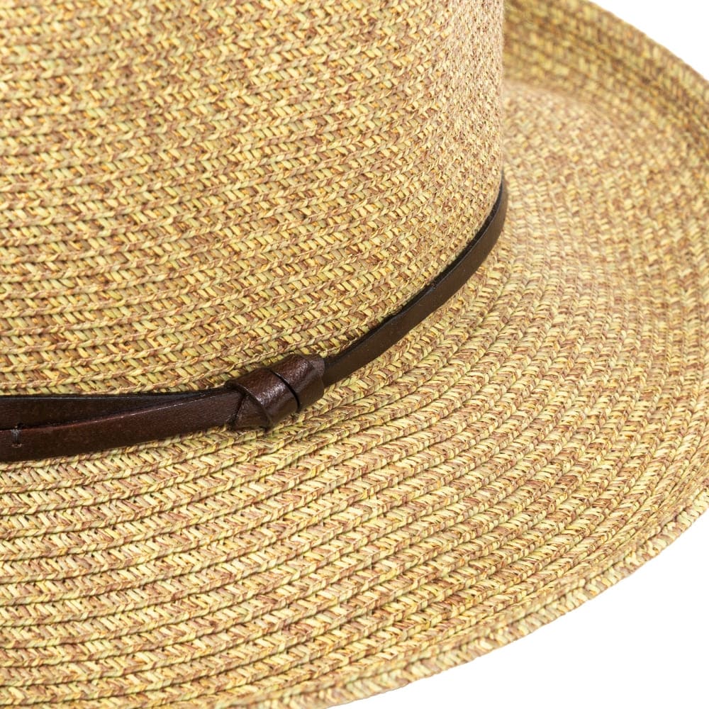 Plaited Paper Hat – Coffee | Luxury Sun Hat with Leather Band