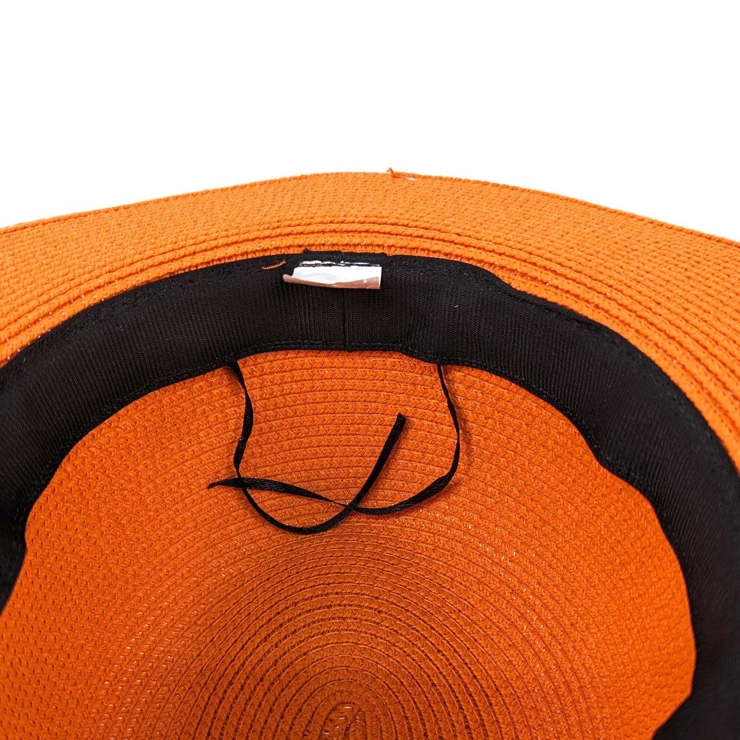 Orange Panama Foldable Sun Hat 57cm