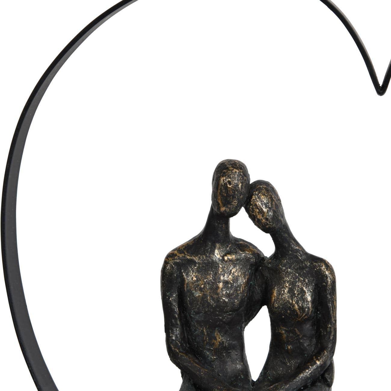 Romantic Abstract Embrace Couple Sculpture | Woodcock and Cavendish