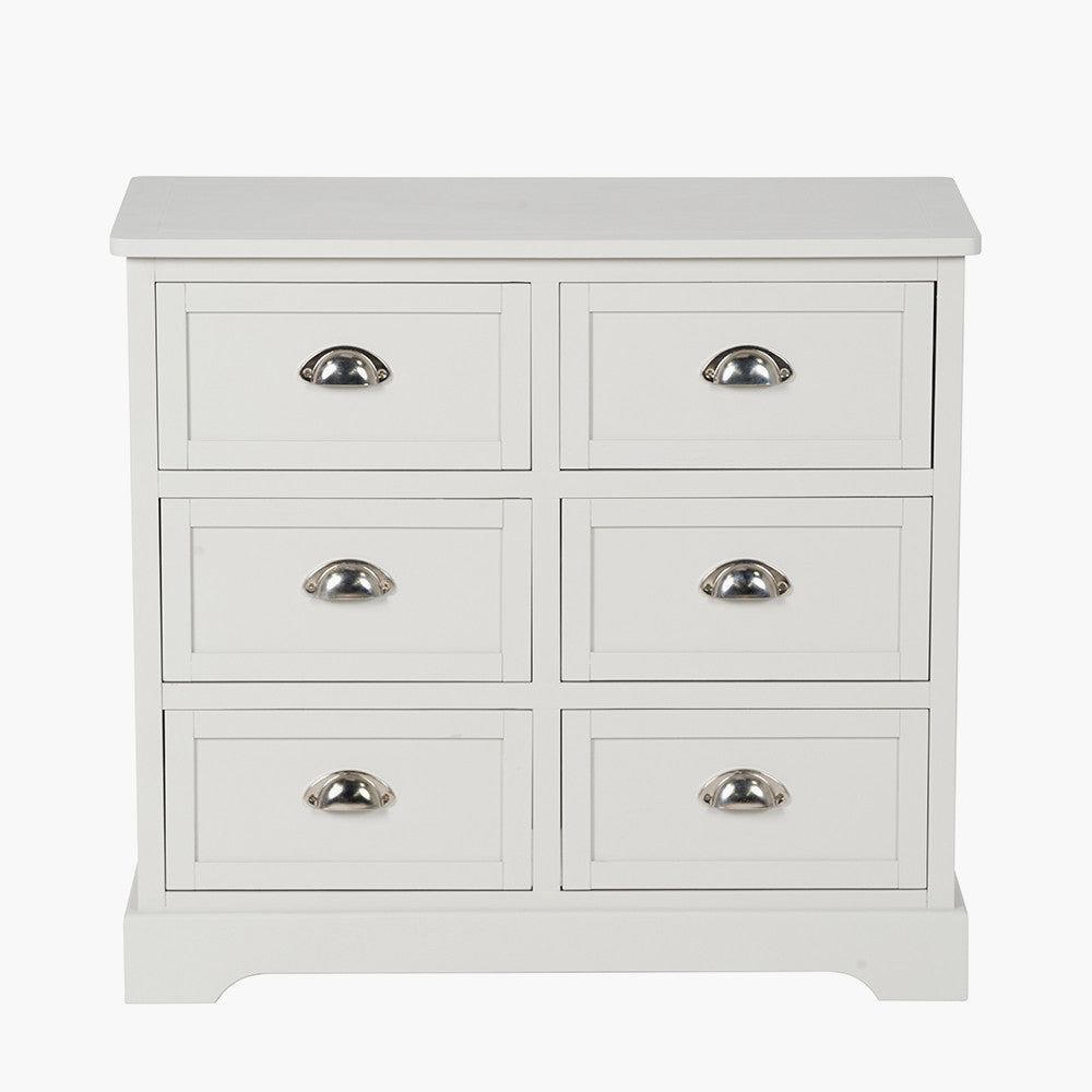 Linen & Silver 6 Drawer Chest by Pacific