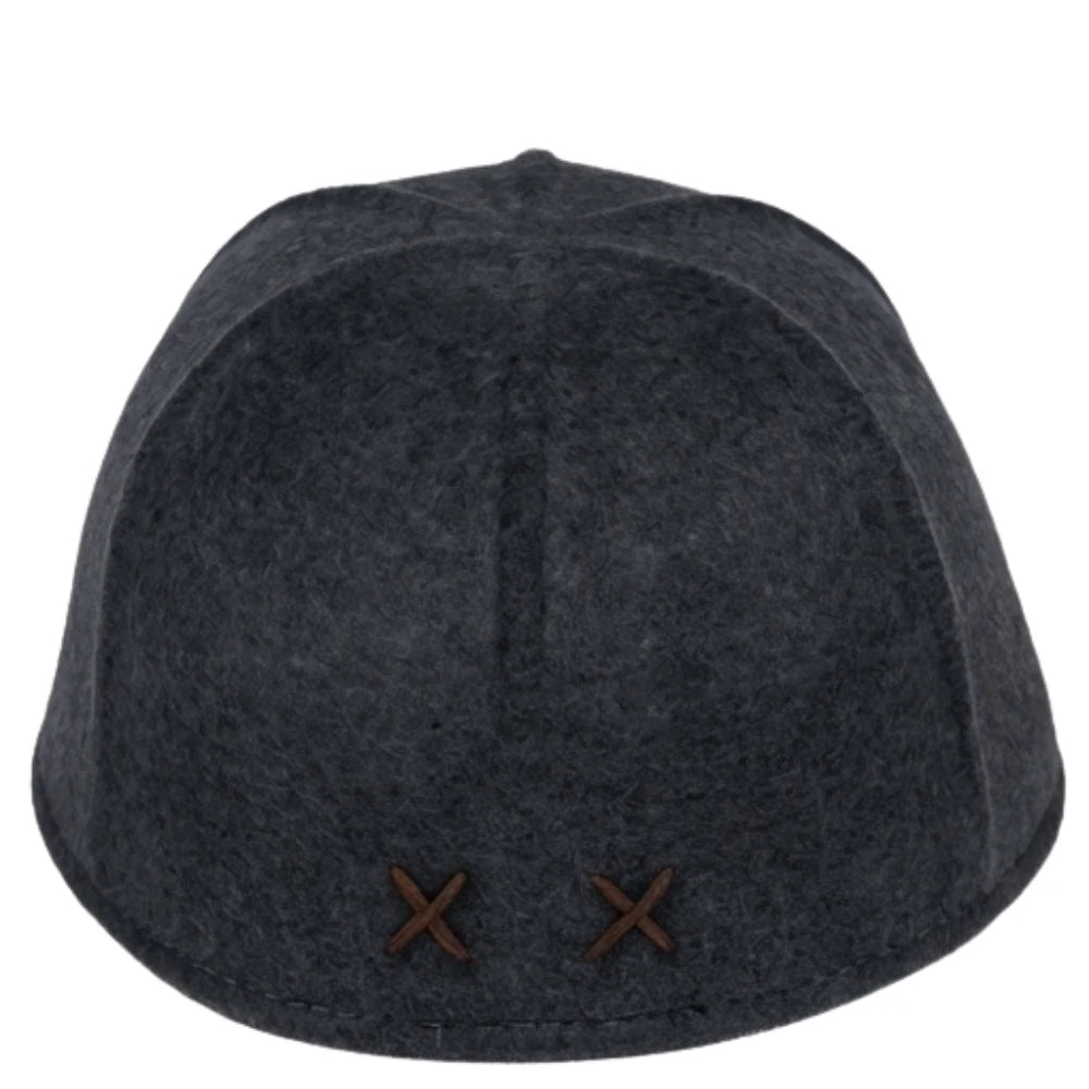 Felt Cap | 100% Wool | Adjustable Size | Anthracite
