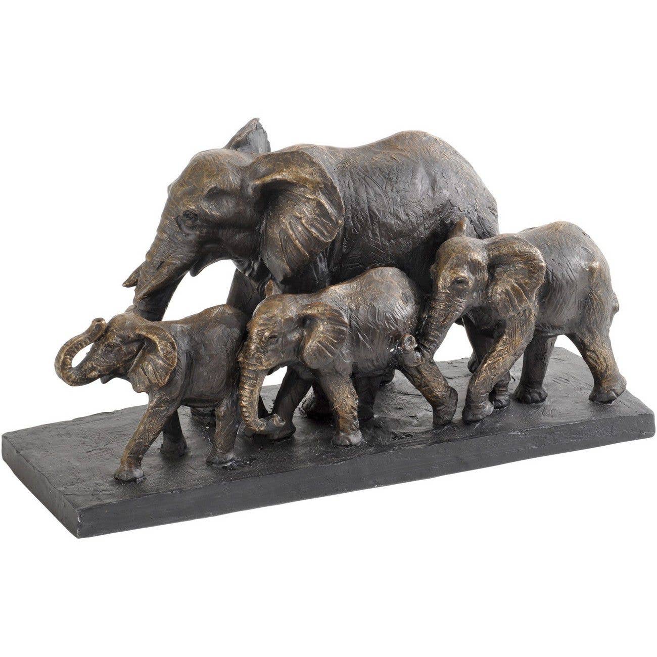 Antique Bronze Parade of Elephants Sculpture – A Symbol of Strength & Unity