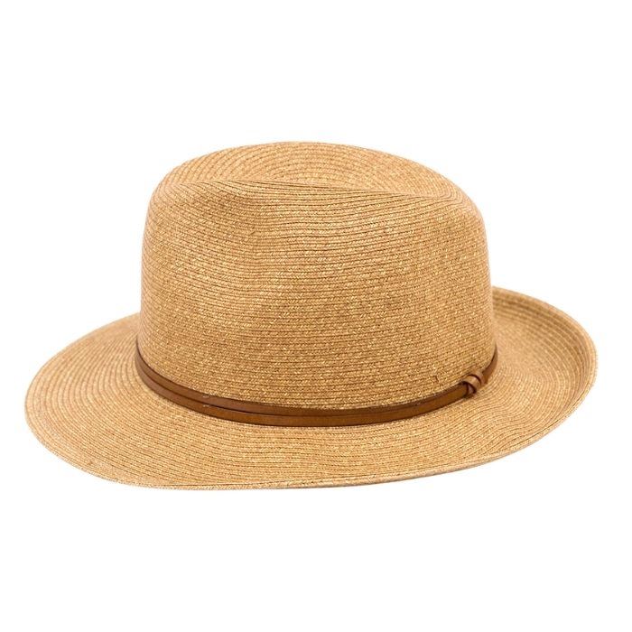 Plaited Paper Hat – Havana | Luxury Sun Hat with Leather Band