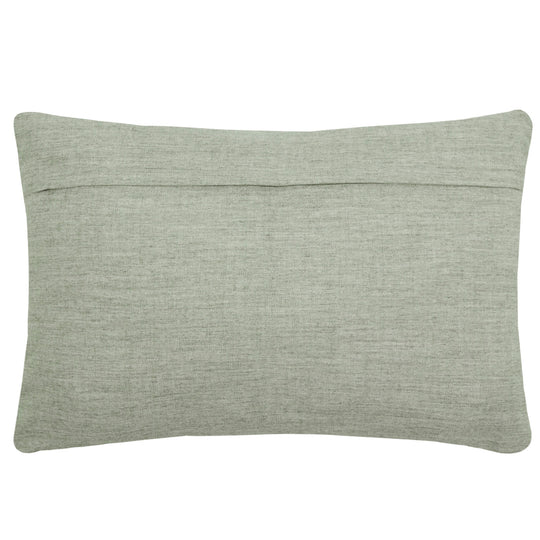 Bamboo Embroidered Cushion – Limestone | 60 x 40cm | Duck Feather Filled