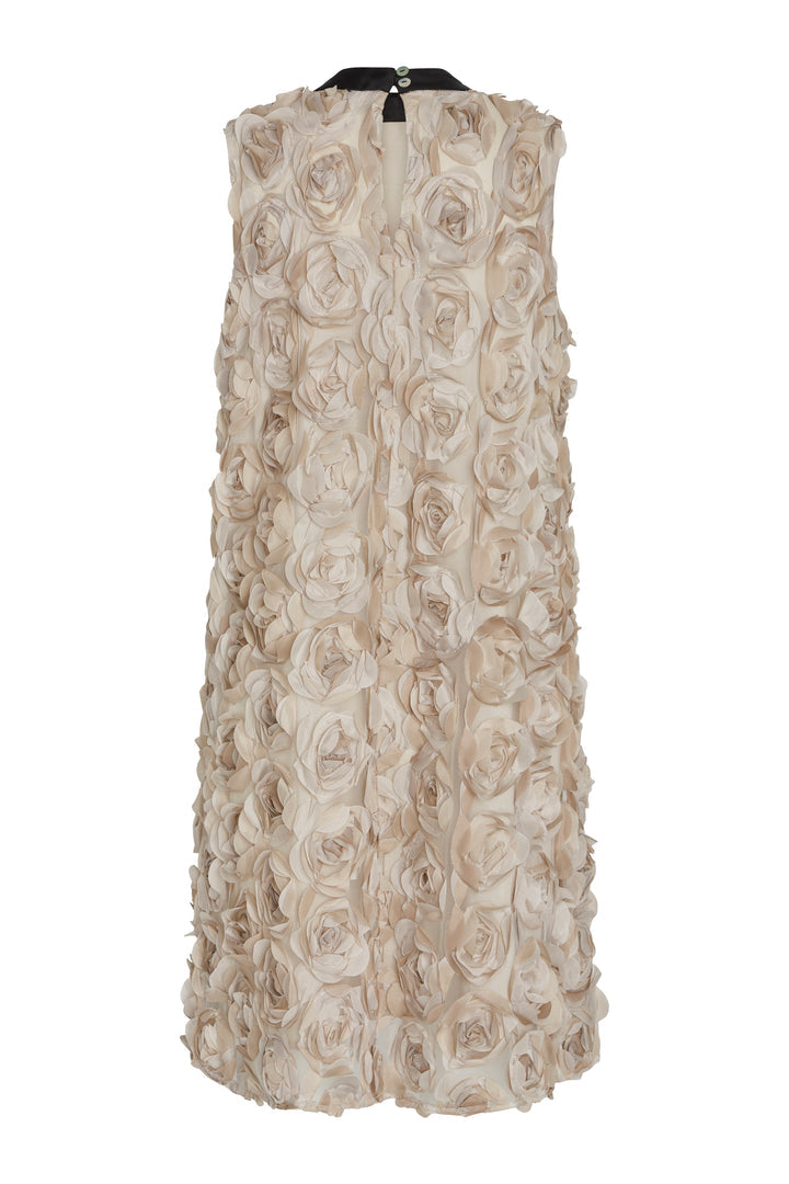 Clarkia Chi dress - Beige/black
