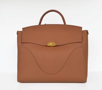 Convertible Leather Bag Backpack – Luxury Calfskin in Tan