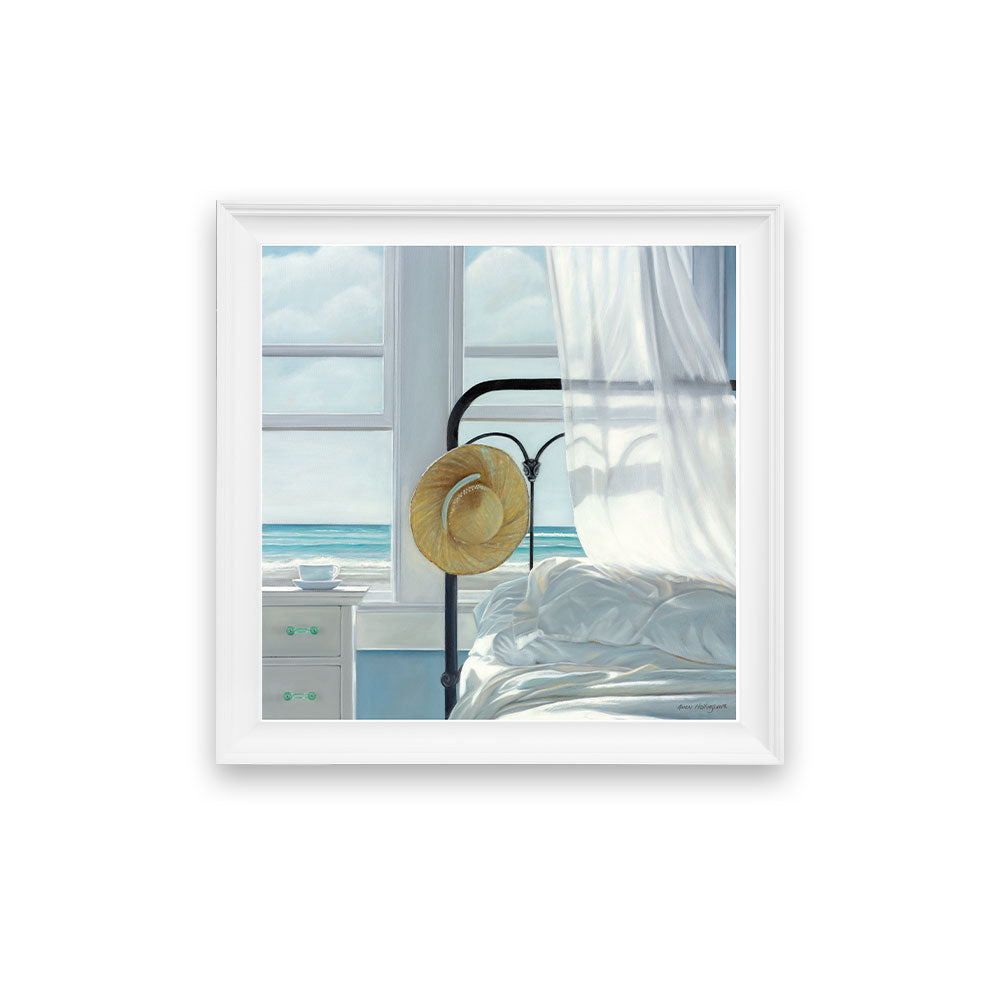 Sand in Sheets — Framed Canvas Print by Karen Hollingsworth