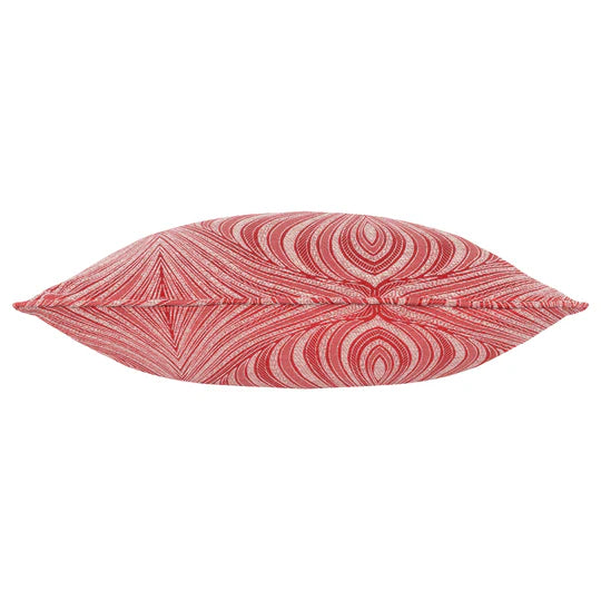 Jacquard Piped Gatsby Cushion-Terracotta