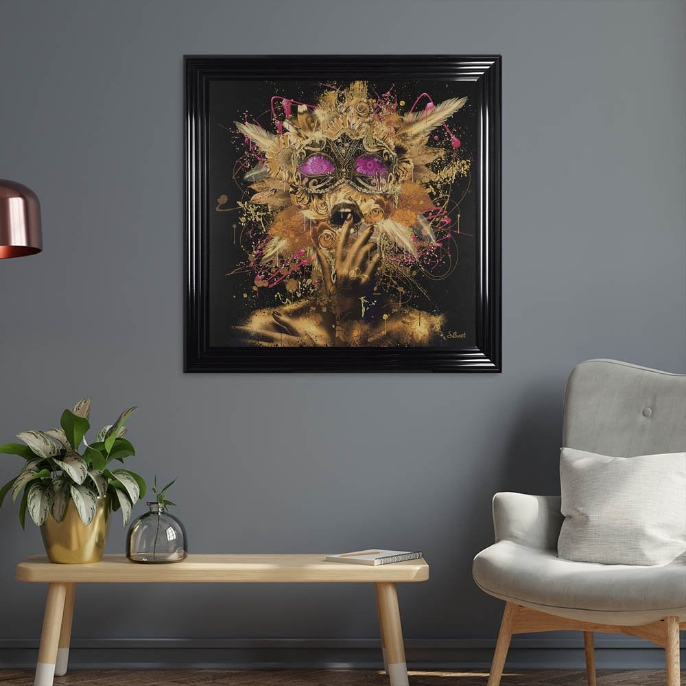 Golden Dream Framed Wall Art by Sylvain Binet – Hand Embellished | Made in the UK
