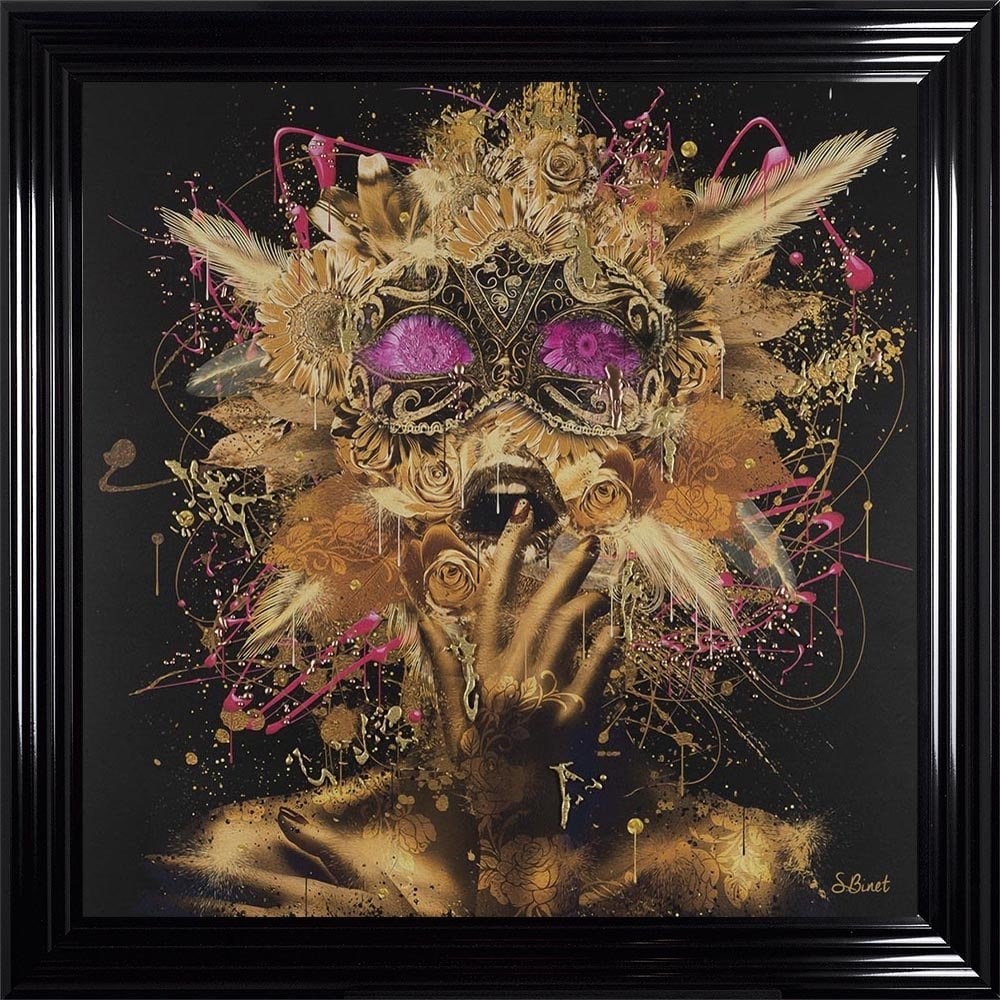 Golden Dream Framed Wall Art by Sylvain Binet – Hand Embellished | Made in the UK