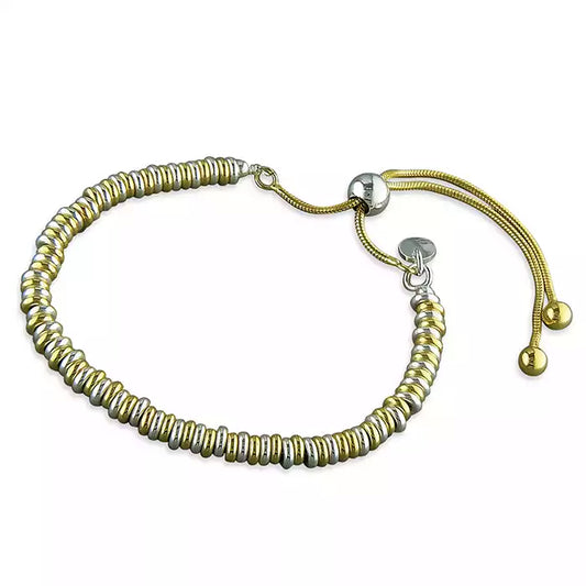 Gold-plated and Silver Rings Slider