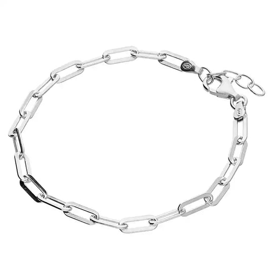 Sterling Silver Paper Chain Bracelet