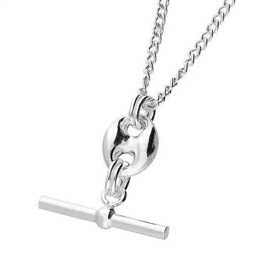 Sterling Silver-mariner link and T-bar 41-43cm extender