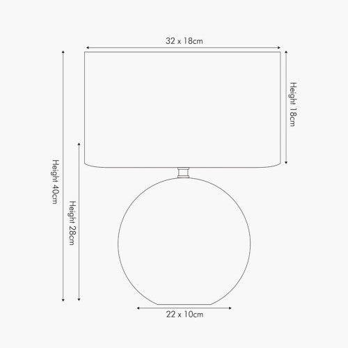 Hammered Bronze Ceramic Table Lamp with Taupe Oval Shade
