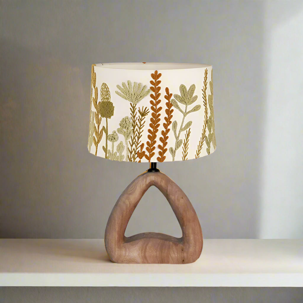 Hand-Stitched Floral Ceiling Shade