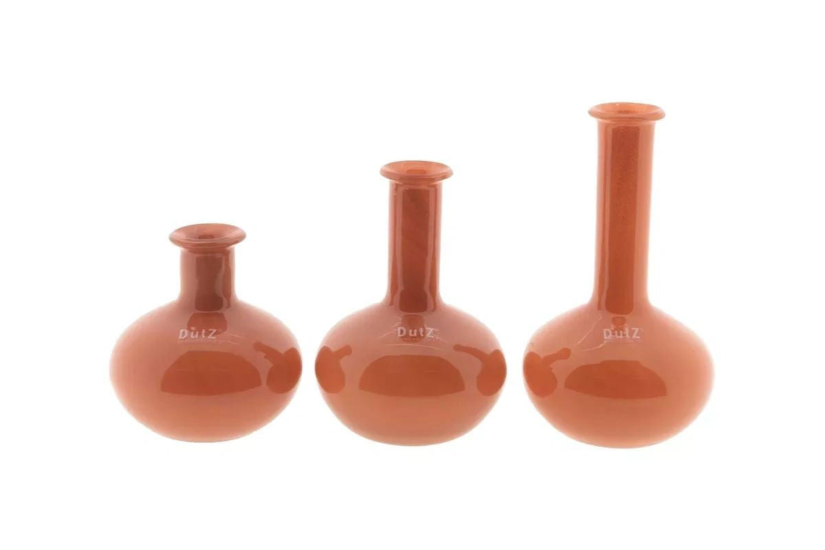 MANUELA Vase Set – Set of 6 Mouth-Blown Glass Vases