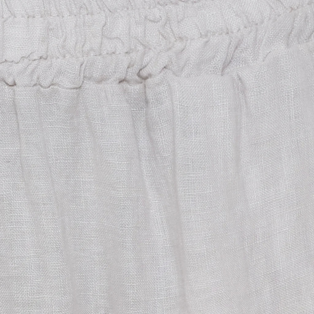 Latte Linen Trousers with Pockets by Marta Du Château