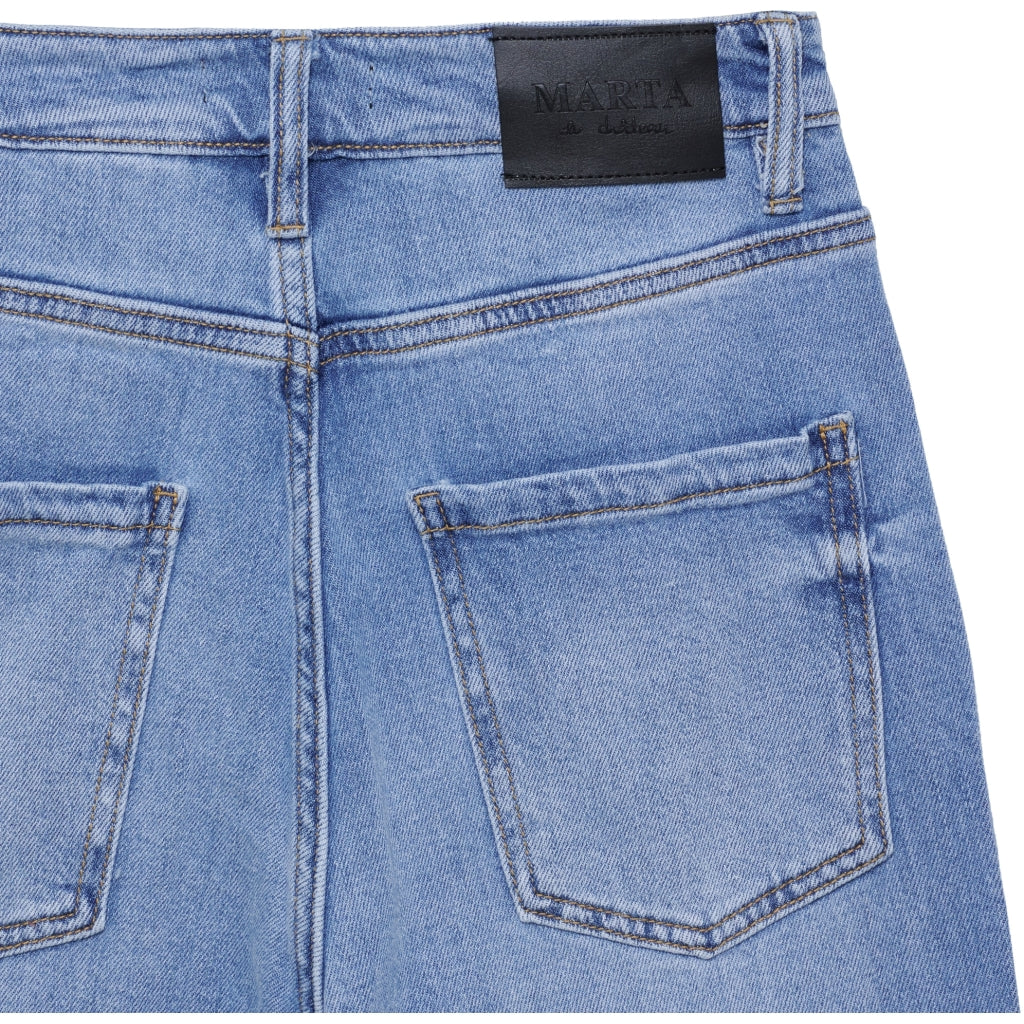 Starley Wide-Leg High-Waist Jeans – Denim | Women's Luxury Stretch Jeans