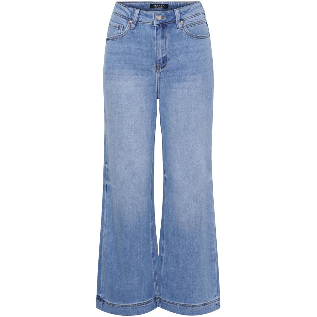 Starley Wide-Leg High-Waist Jeans – Denim | Women's Luxury Stretch Jeans