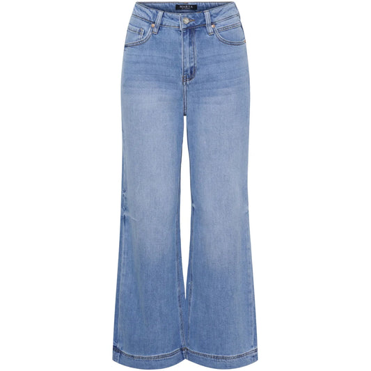 Starley Wide-Leg High-Waist Jeans – Denim | Women's Luxury Stretch Jeans