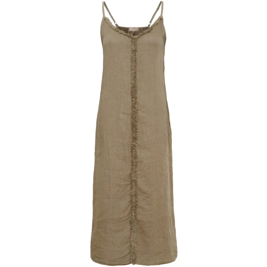 Linen Slip Dress – Natural | Women's Luxury Linen Maxi Dress