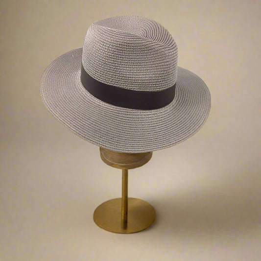 Mocha Foldable Panama Hat – Eco-Friendly Travel Sun Hat (57cm)