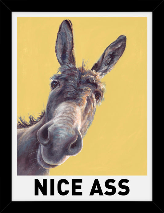 “Nice Ass” Artwork – Ruth Aslett | 33.5 x 43.5cm | Bold & Playful Contemporary Art