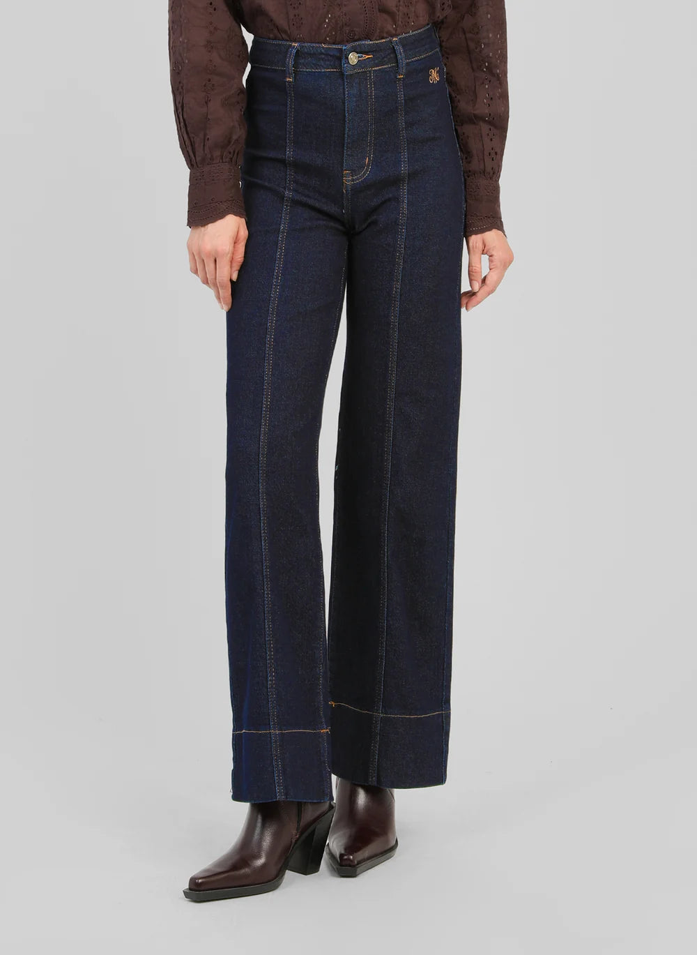 Piplis High-Waist Wide Leg Jeans | Women's Luxury French Design Denim