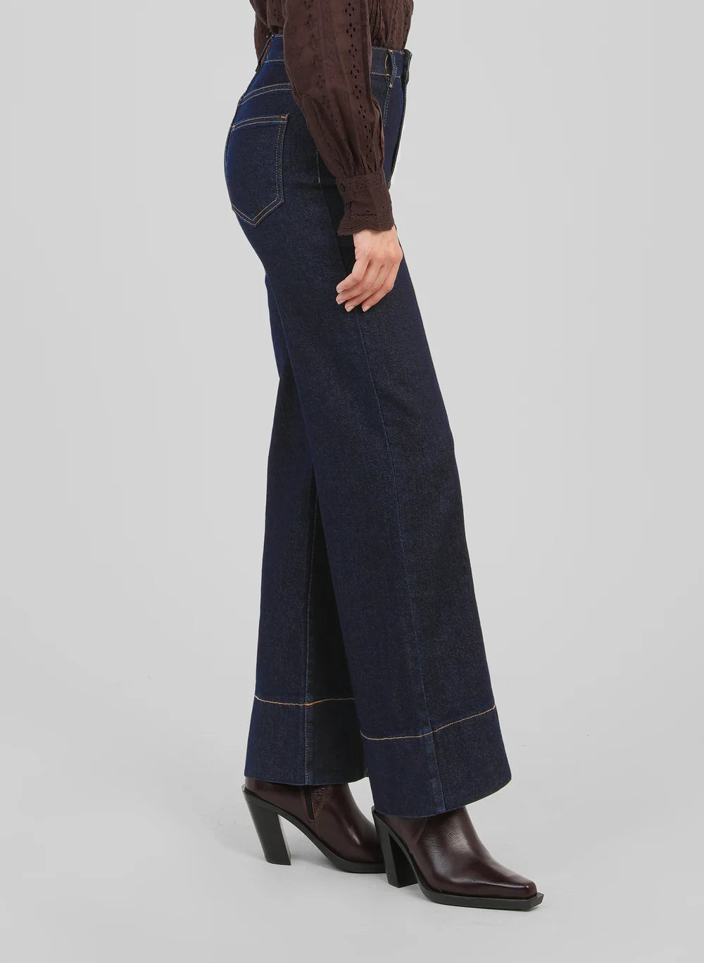 Piplis High-Waist Wide Leg Jeans | Women's Luxury French Design Denim