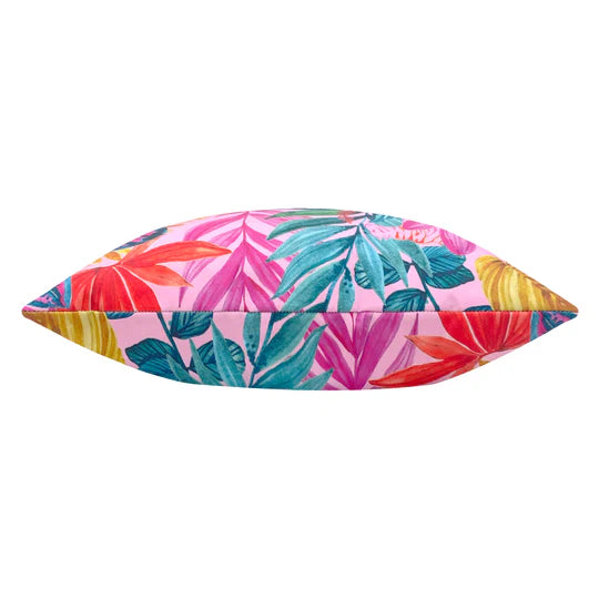 Psychedelic Jungle Outdoor Cushion-Hot Pink