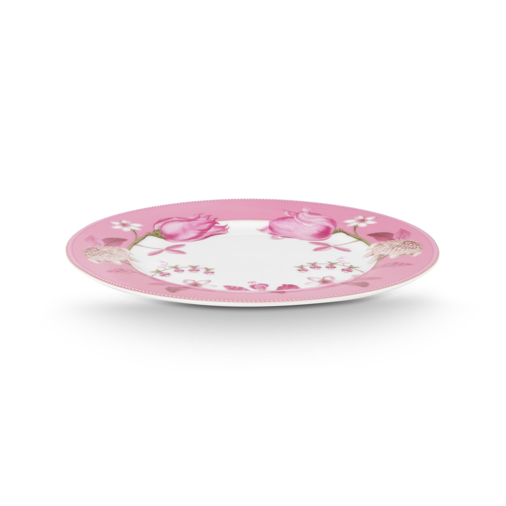 Plate Jolie Tulip Pink – 23cm | Elegant & Durable Porcelain Tableware