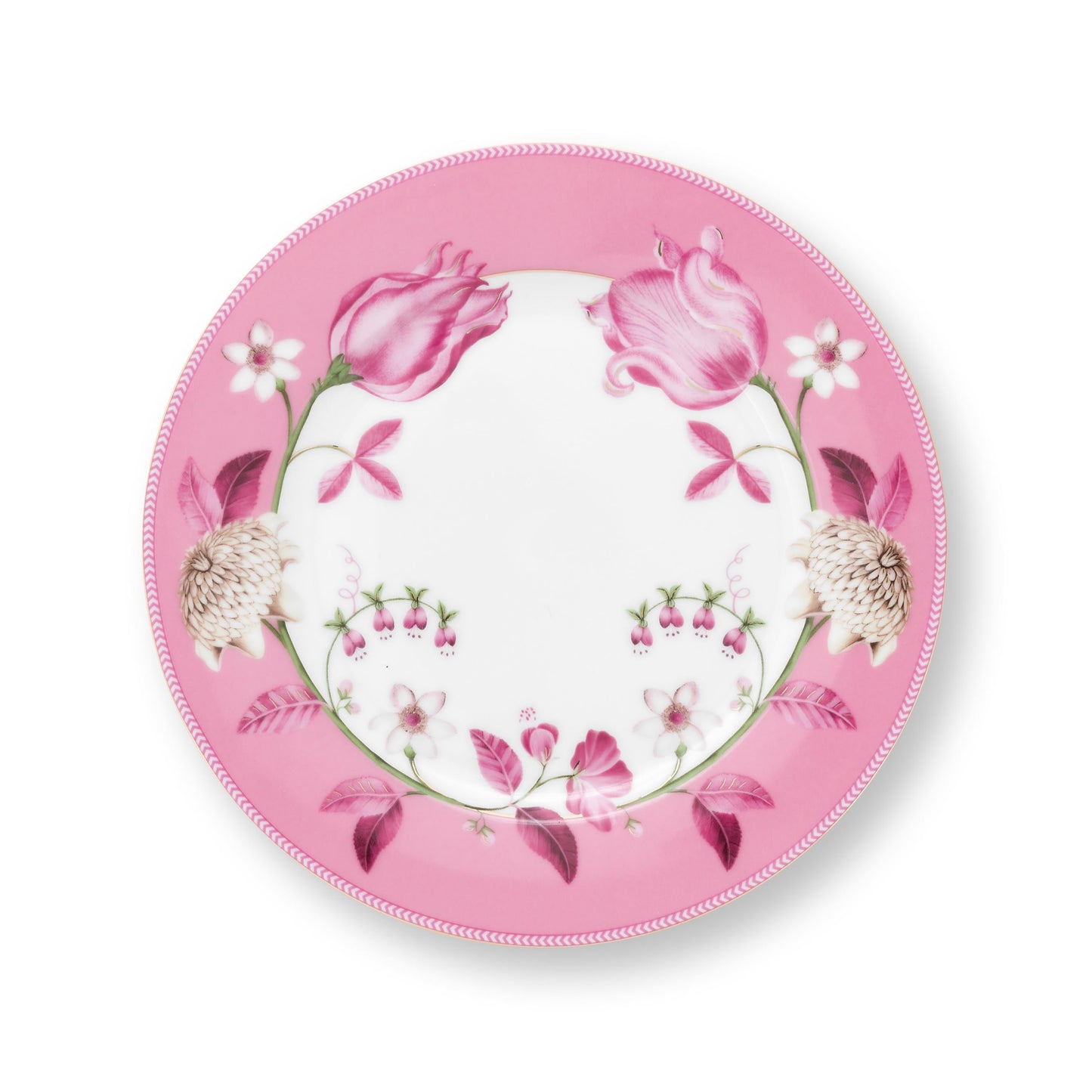 Plate Jolie Tulip Pink – 23cm | Elegant & Durable Porcelain Tableware