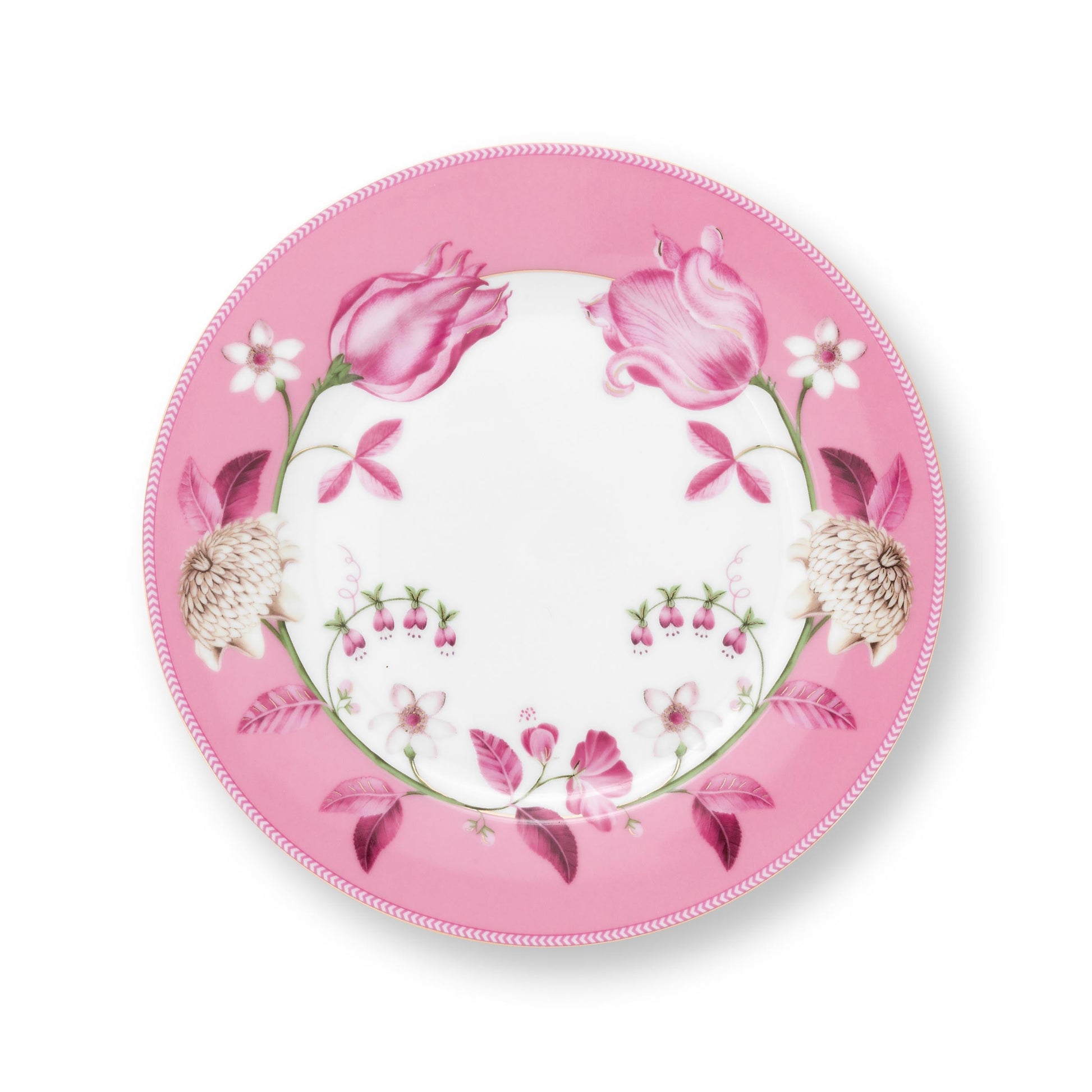 Plate Jolie Tulip Pink – 23cm | Elegant & Durable Porcelain Tableware