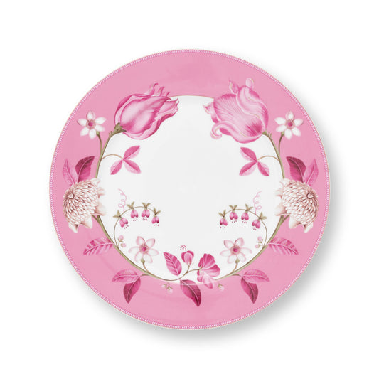 Plate Jolie Tulip Pink – 32cm | Elegant Porcelain Tableware