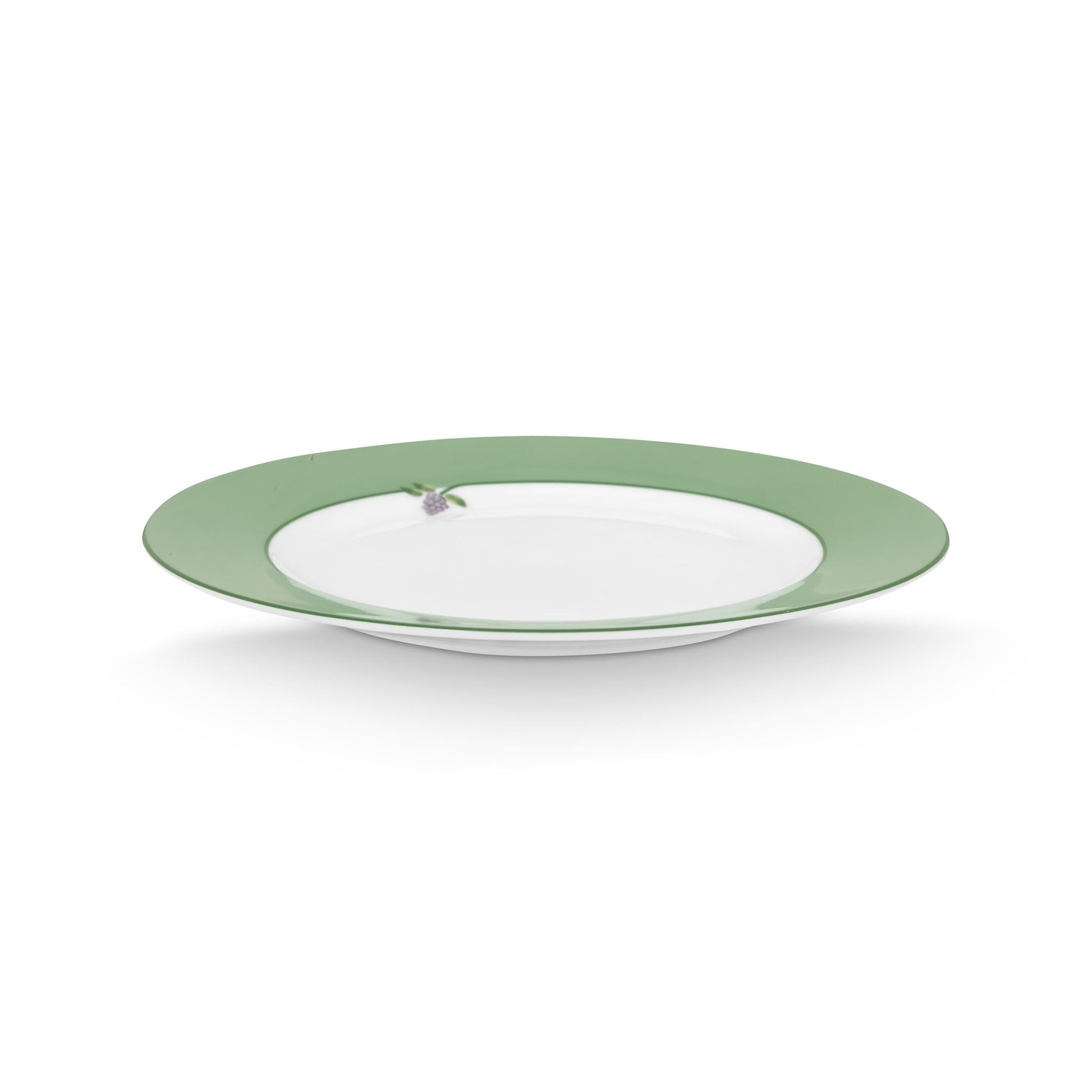 Plate Lily & Lotus Uni Light Green – 23cm | Elegant Porcelain Tableware