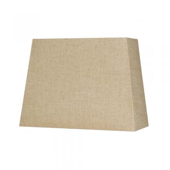 Rectangular Linen Lampshade – Buttermilk or Calico | Hard-Lined, 30cm