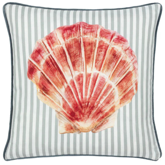 Salcombe Scallop Piped Cushion