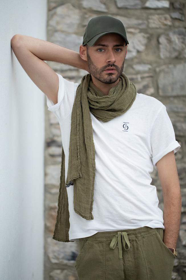 Pure Hemp Scarf | Khaki