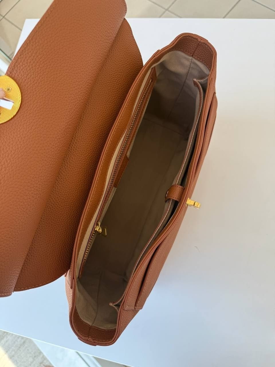 Convertible Leather Bag Backpack – Luxury Calfskin in Tan