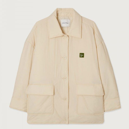 Women’s Zotcity Oversized Jacket – Ecru Long Sleeve Buttoned Jacket