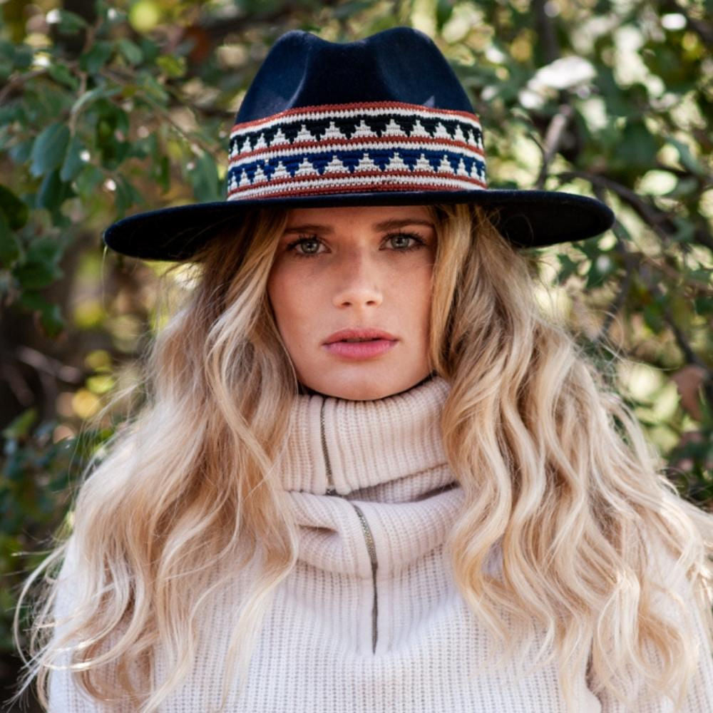 Fedora Woven Braid - Marine