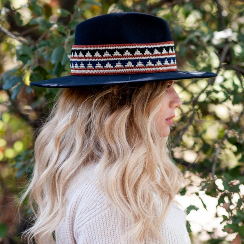 Fedora Woven Braid - Marine