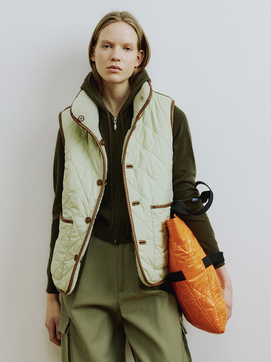 Worker Reversible Vest [Green Haze] – Reversible Utility Gilet