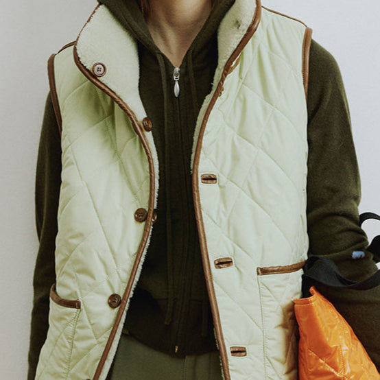 Worker Reversible Vest [Green Haze] – Reversible Utility Gilet