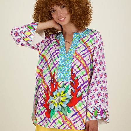 Alexa Artisan Placket Tunique