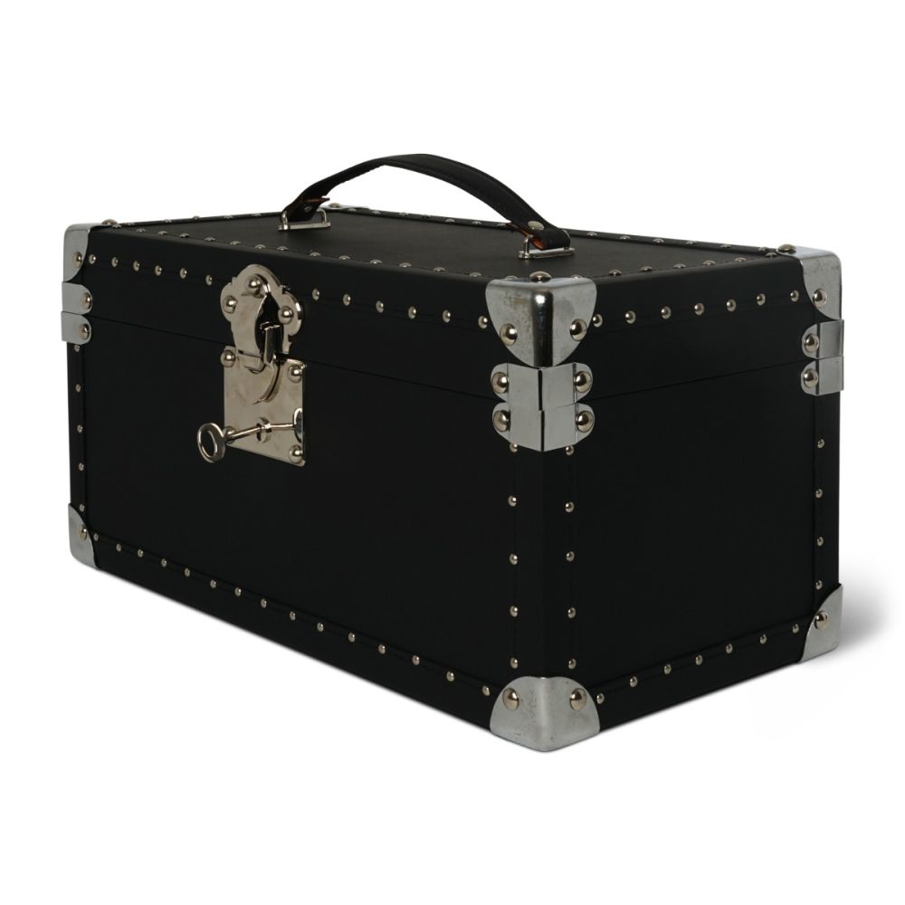 Winery Box in Black Colour with Two Glasses