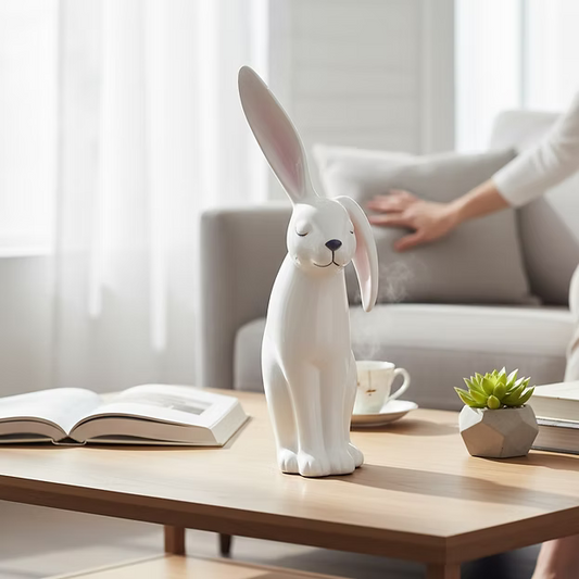 43CM WHITE PORCELAIN BUNNY