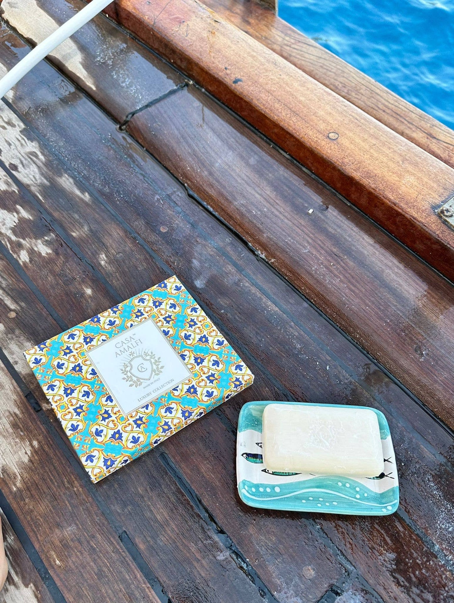 Take Me to Capri – Luxury Soap & Ceramic Dish Gift Set
