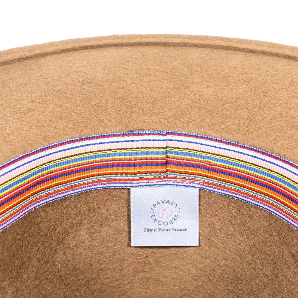 Wool Felt Fedora Hat – Cappuccino | Unisex Luxury Italian Hat with Leather Band